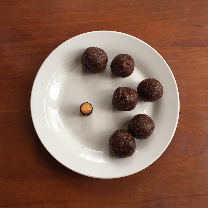 orange cacao bliss balls